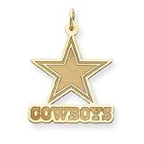 14K Dallas Cowboys X-Lg Satin Star W/Cowboys Charm - NF514