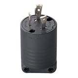 明工社 接地2P 30A 引掛プラグ 30A 125V (黒) (L5-30P 準拠)