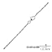 1mm Dainty Sterling Silver 1 Bead + 1 Bar Chain in 16" and 18" Lengths, #8050