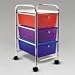 Advantus Cropper Hopper Home Center Rolling Cart, 3 Drawer Multi