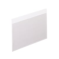 Pendaflex 99375 Self-adhesive vinyl pockets, clear front/white backing, 3w x 5h, 100/box