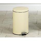 Clinton Round Waste Receptacle, Small, 13 Quart, Beige