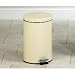 Clinton Round Waste Receptacle, Small, 13 Quart, Beige