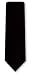 Cravate solid black twill texture /teflon