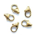 14/20 Gold Filled Curved Lobster Clasps 8mm (X5)