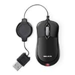 Belkin USB Mobile Retractable Mouse (Black)