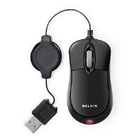 Belkin USB Mobile Retractable Mouse (Black)