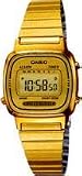 Casio Womens LA670WGA-9 Gold Stainless-Steel Quartz Watch with Gold Dial
