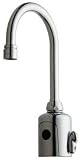 Tools & Hardware : Chicago Faucets 116.123.21.1 HyTronic Gooseneck Deck Mounted Lavatory Faucet, Polished Chrome