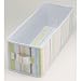Collapsible Stripe Fabric Covered Storage Box -Med (Multiple Pastels) (16" L x 6" W x 6" H)