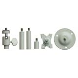 Wall Ceiling Mount Bracket for CCTV CCD Box Body Camera 2-6 inch Adjustable Bracket White