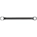 Martin BLK8731A Forged Alloy Steel 3/4" x 7/8" Opening Double Offset 45 Degree Long Pattern Box Wrench, 12 Points, 12-9/16" Overall Length, Industrial Black Finish