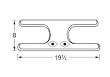 Stainless Steel Twin H Burner for West Bend and Charbroil Grills