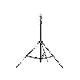 Lowel Grand Stand, 10' Lightstand with 5/8 Mounting Stud, 3 Section with 2 Air Cushioned Risers, Gun Metal Gray.