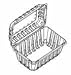 Reynolds 1 pound Hinged Berry Basket - Vented - Clear Image
