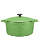 Martha Stewart Collection Green Enameled Cast Iron Casserole, 7 Qt.