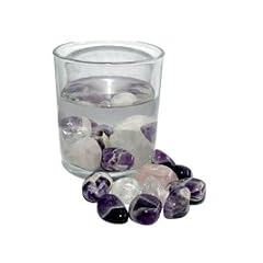 200 Gramm Edelsteinwasser,Wellness , Trommelsteine zur Wasseraufbereitung,Rosenquarz, Amethyst, Bergkristall,Heisteine,Wassersteine