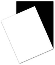 25 Black and White 8 x 10 Matboard Blanks - Framing Blanks by BDMatBoard