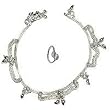 Anklet Bracelet With Toe Ring Silver Pair 58 gms.10 inches (sanklt046)