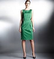 Petite Tab Button Sleeveless Pintuck Dress Petite Tab Button Sleeveless Pintuck Dress