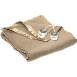 Sunbeam Royal Nights Heated Blanket, Queen size, Mushroom - Now on Sale $79.99 limited Time Only