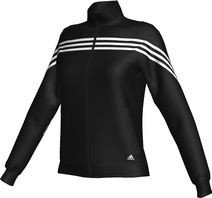Adidas Damen Sweatjacke Seasonal Favourites Iconic 3S, schwarz / wei&szlig;, 34, O03855-34