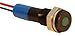 APEM Q6F3BXXB12E LED Panel Mount Indicator, Black Chrome Bezel, Blue, 6 mm, 12 VDC, 20 mA, 8 mcd, IP67 (50 pieces)