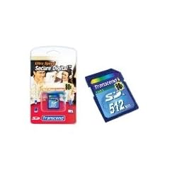Transcend Secure Digital (SD) Speicherkarte 80x 512 MB (original Handelsverpackung)