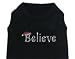 Believe Holiday Rhinestone Dog Shirt mSize 3XL