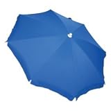 RIO Beach 6-ft Sun Blocker Beach Umbrella with SPF 100 Sun Protection - Royal Blue