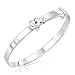 Childrens Jewelry - Emerald May Birthstone Double Heart Bracelet