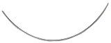14k White Gold 2mm Neckwire Necklace