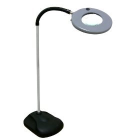 Cordless Electric Lighted Magnifying Hobby Lamp, 5 Feet Tall