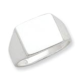 21d93QiRGyL. SL160  Sterling Silver Signet Ring   Size 6   JewelryWeb Reviews