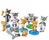 Tom and Jerry 9 Piece Play Set with 9 Tom, Jerry, and Spike Figures