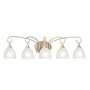 Thomas Lighting SL7435-16 Sorrento - Five Light Bath Fixture, Aged Parchment Finish with Etched Glass