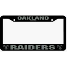 Oakland Raiders Chrome License Plate Frames - Set of 2