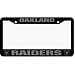 Oakland Raiders Chrome License Plate Frames - Set of 2