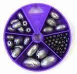 Sinker Assortment Egg & Split-Shot 55pcs - Eagle Claw Tackle 02180-003, Fishi...