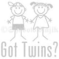 Got Twins Window Decal - Girl / Boy