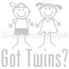 Got Twins Window Decal - Girl / Boy
