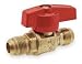 Industrial Grade 1WME3 Ball Valve, 5/8 In Flared, Forged Brass