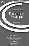 February Twilight SATB a cappella