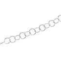14K Yellow Gold Ring Chain - 18 inches