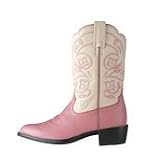Ariat Childrens Heritage Western Boots - Pink & Bone