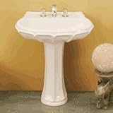 CAPIZZI Martinica Pedestal Lavatory Only WHITE 3944104