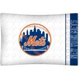 MLB New York Mets Micro Fiber Pillow Case Logo