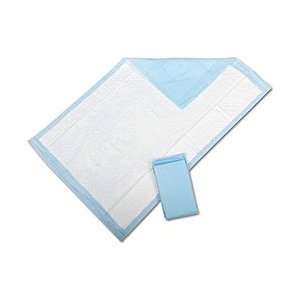 blue disposable bed pads