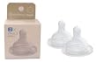 2 Pk of Coddletime Stage 3 (6 Months - Up) Baby Glass Bottle Nipples-Fit only Coddletime Bottle
