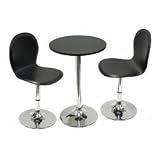 Review Stacks and Stacks  / 3pc Bistro Table Set (Black/Metal) (29.5